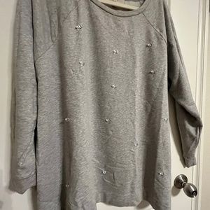 Light grey LOFT sweater